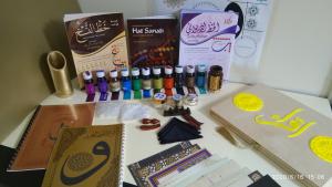 Arabic Calligraphy Set (Qalams, Ink, Lika, Inkwell, Papers, Sulus NASKH Book) S4